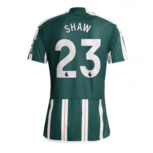 Moški Nogometni dresi Manchester United Luke Shaw #23 Gostujoči 2023-24 Kratek Rokav